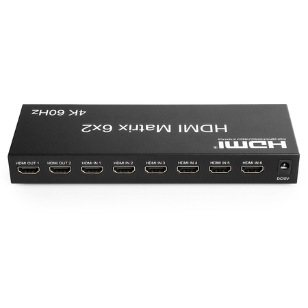 HDMI Matrix 6/2 Spacetronik SPH-M620 4K 60Hz