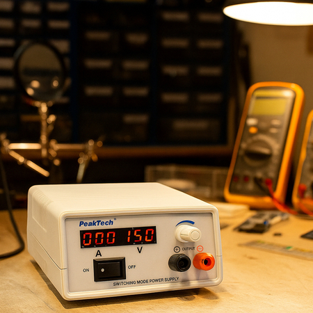 Mini zasilacz laboratoryjny 15V 2A PeakTech 6220