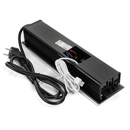 Gniazdo blatowe z ładowarką indukcyjną i mediaportem HDMI LAN USB Spacetronik SPS-S27S