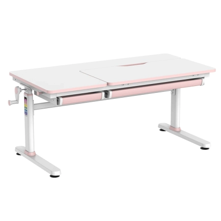 Biurka dla dziecka ręczne Spacetronik XD SPE-X104WP 120x60 cm biały+róż OUTLET - zdjęcie 2