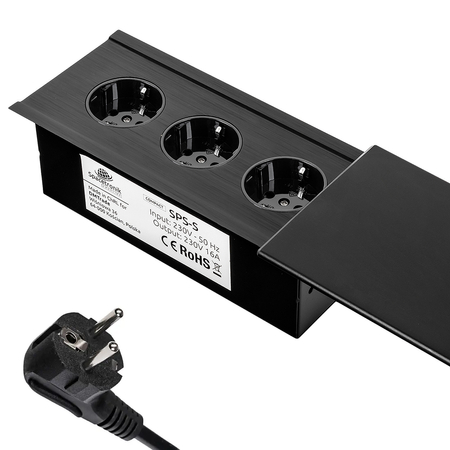 Gniazdo chowane w blat Spacetronik SPS-S33B V2 COMPACT