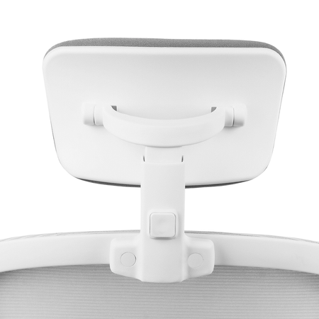 Zestaw do nowoczesnego biura: biurko elektryczne + fotel biały