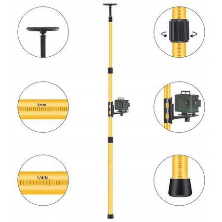 Tyczka do lasera poziomicy laserowej 2,85m Linbox Outlet C