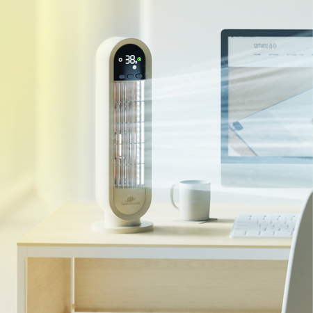 Przenośny wentylator biurkowy z możliwością obrotu do 90° Spacetronik AirPuff 4