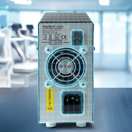 Zasilacz laboratoryjny DC 0–30V 10A PeakTech P6223
