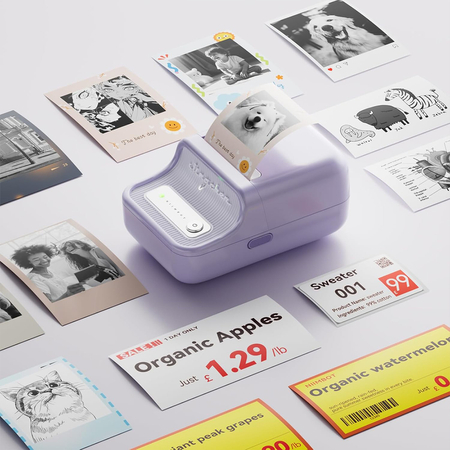 Drukarka etykiet Niimbot B21 PRO fioletowa