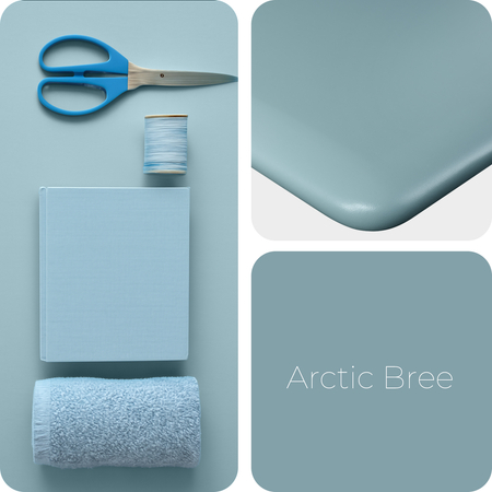 Blat MDF malowany proszkowo 120x60x2.5 Arctic Bree