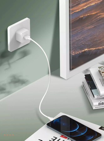 Kabel do szybkiego ładowania USB-A / micro-USB 20cm 2,4A biały LS540M