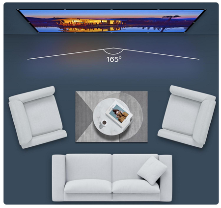 Przenośny Ekran Projekcyjny Pixthink 120" cali Idealny do Kina Domowego i Prezentacji Biznesowych