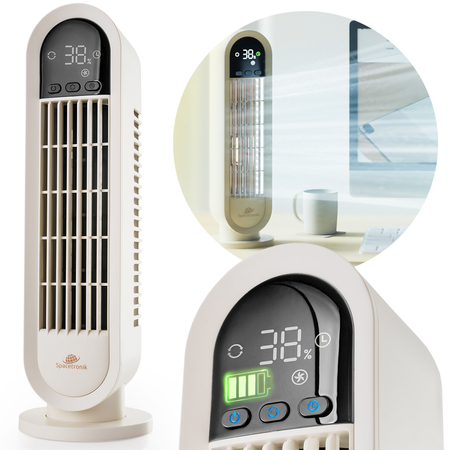 Przenośny wentylator biurkowy z możliwością obrotu do 90° Spacetronik AirPuff 4