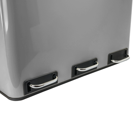 Funky Trash Can Silver Black Spacetronik Potrójny