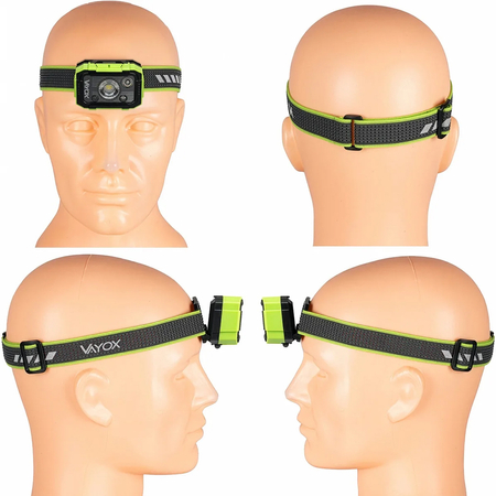 Latarka czołowa 500lm VAYOX VA0415 Dual-Hammer LED