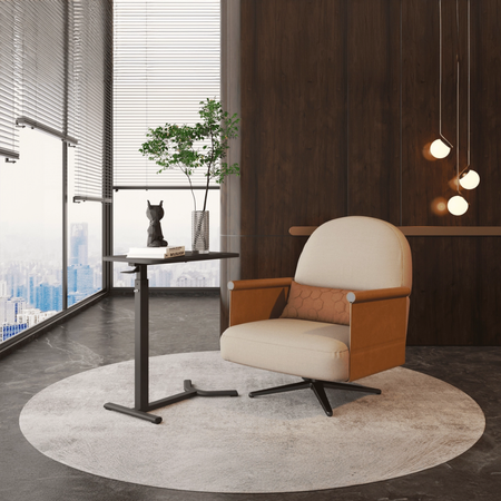 Zestaw relaksacyjny: fotel bujany Riva + stolik Buddy