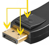 Adapter wtyk DisplayPort - gniazdo HDMI z blokadą SPD-H02