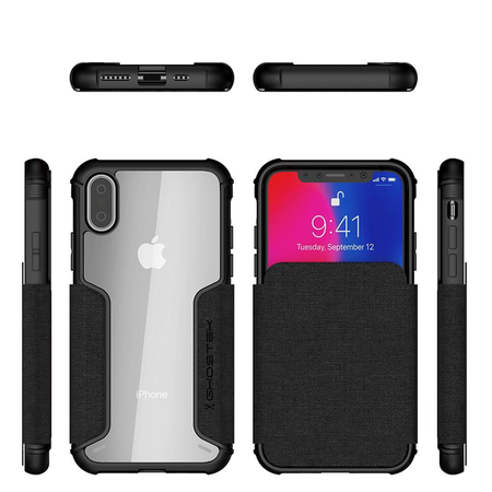 Etui Exec 3 Apple iPhone Xs czarny - zdjęcie 2