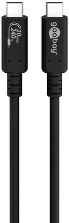Kabel USB-C USB4 Gen 2x2 20 Gb/s 240W 5A 48V Goobay 2m