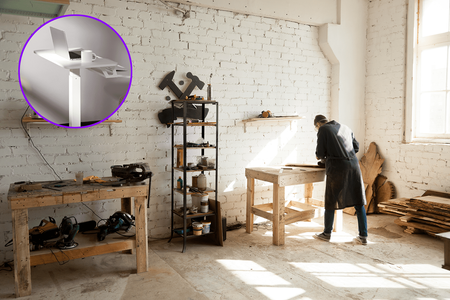 Regulowany stolik na kółkach Spacetronik Buddy 03 Biały