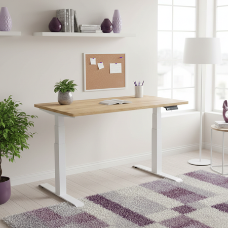 Biurko elektryczne Spacetronik SPE-232OW 100×60 Retro