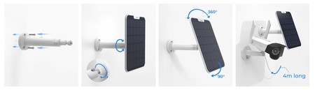 Solarmodul 6W für USB-C Kameras Reolink 2 weiß 4m