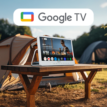 Przenośny TV Smart IP66 z Google TV Sylvox 15.6" - zdjęcie 2