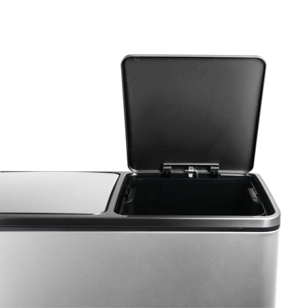 Funky Trash Can Silver Black Spacetronik Podwójny