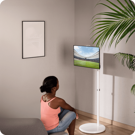 Mobiler TV-Monitorständer SPE-T01B 10kg, schwarz - zdjęcie 2