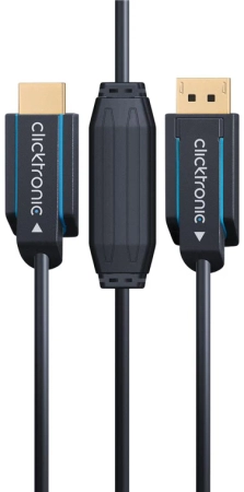 CLICKTRONIC Kabel DisplayPort DP - HDMI 2.0 4K 10m