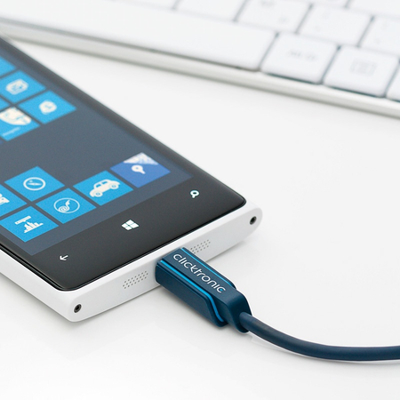 CLICKTRONIC Kabel USB 2.0 A - MICRO-B 0,5m