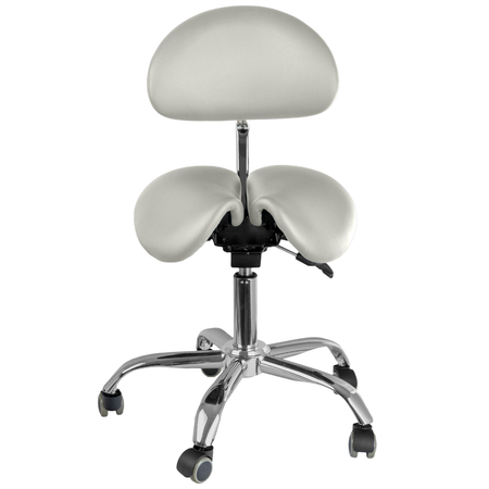 Ergonomiczny hoker regulowany SELLA 3 biały Outlet B+