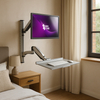 Single Monitor Wall Monitor Mount with Keyboard