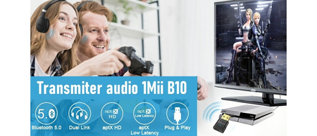 B10 Bluetooth Audio-Sender 5.0 USB 1Mii aptX 20m