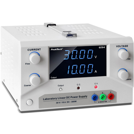 Zasilacz laboratoryjny 30V 10A DC PeakTech 6194 - zdjęcie 2