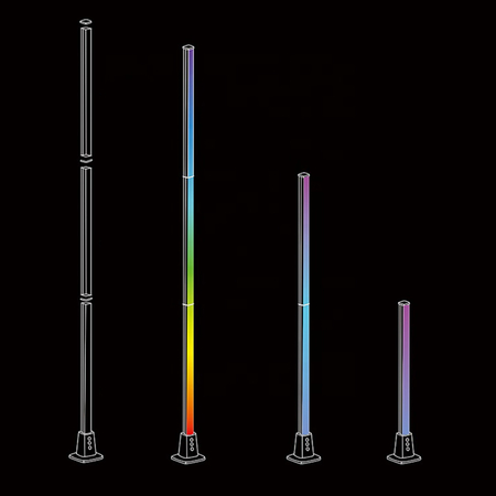 Lampa podłogowa LED RGB WIFI 4-segmentowa 150 cm GLOW Corner