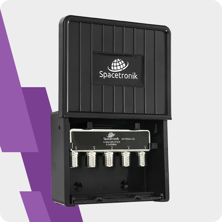 Rozgałęźnik 1/4 5-2400 MHz Spacetronik SPS-RS04-OD