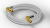 TV-Stecker IEC GN-WT Goobay gewinkelt weiß 5m