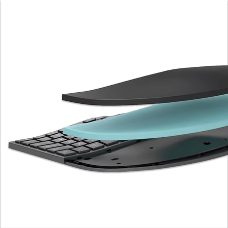 Bezprzewodowa Klawiatura Ergonomiczna GM909 czarna - zdjęcie 2