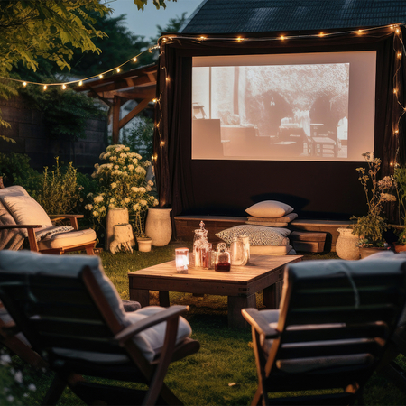 Spacetronik tragbare 100'' 4K Projektionswand - zdjęcie 2
