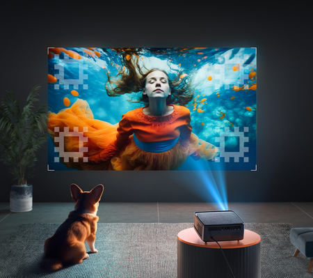WiFi6 1080p Smart TV LCD-Projektor Yaber PRO U6