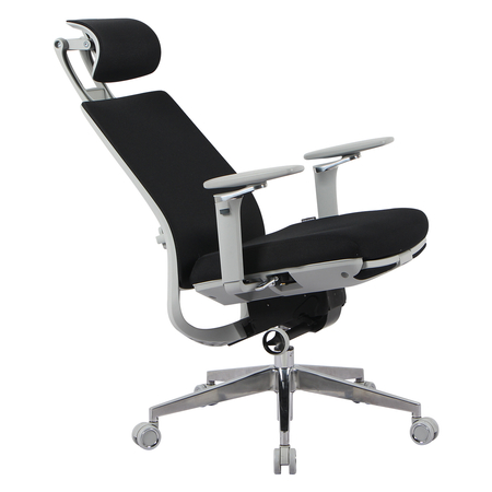 Fotel ergonomiczny biurowy 5D z podnóżkiem Spacetronik Albert Czarny