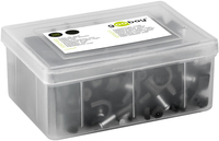 Flop uchwyt kabla okrągły CZARNY Goobay 14mm