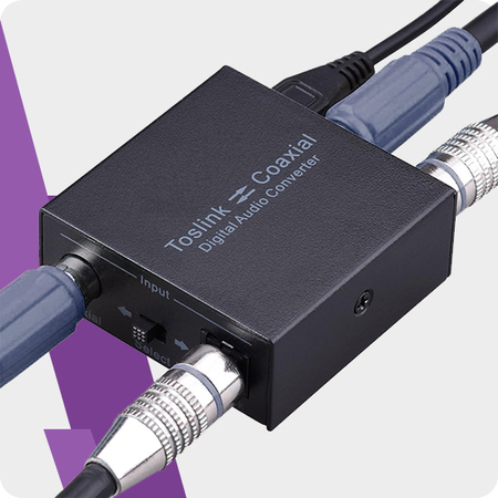 HDC09 Audio-Koaxial- und Toslink-DAC-Wandler