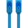 LAN Patchkabel CAT 6A UTP FLAT blau 0.5m