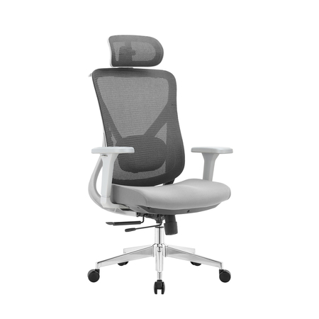 Egonomiczny fotel biurowy obrotowy ELSA Szary Outlet A