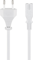 Kabel zasilający C7 ÓSEMKA 2-pin PROSTY Goobay biały 3m