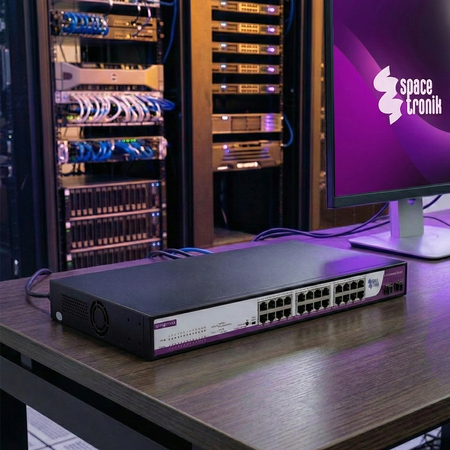 SWITCH 24 portów RJ45 2.5G port SFP 10G SP-SGT124S - zdjęcie 2