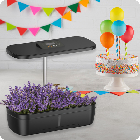 Inteligentna doniczka SMART GARDEN czarna z systemem nawadniania Spacetronik SPGC10