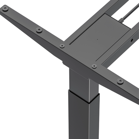 Zestaw cztery biurka elektryczne Spacetronik Pure Black z fotelami