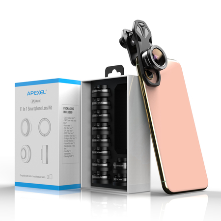Apexel Objektive und Filter für Smartphone 11in1 DG11