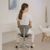 Ergonomiczny hoker regulowany SELLA biały