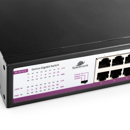SP-SG1016 Gigabit-SWITCH mit 16 Anschlüssen - zdjęcie 2